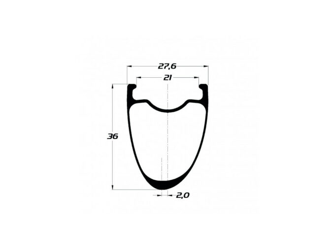 Online DUKE Rim 28″ Baccara 36 Ultra SLR2 Disc UD-Carbon asymmetric