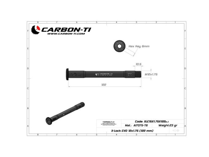 Best Guaranteed CARBON-TI Thru Axle X-Lock EVO 12×1,75 Road | 122 mm