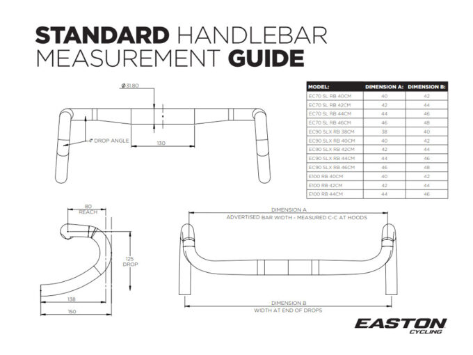 Best Guaranteed EASTON Handlebar EC90 SLX Di2 Roadbike 31,8 mm
