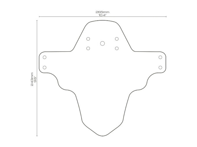 Quick Delivery ALL MOUNTAIN STYLE Fender Mud Guard | Red Bull Rampage yellow