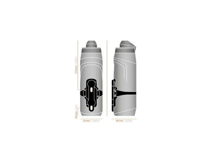 Closeout Sale FIDLOCK TWIST bottle including cap + bike base Set | 800 ml