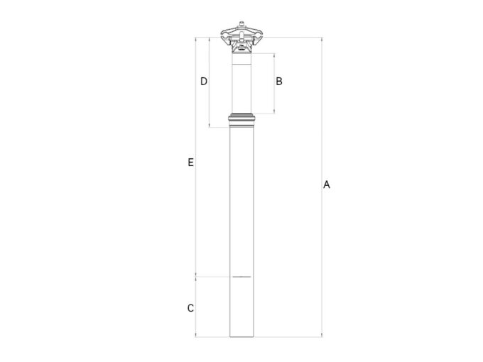 Shoping KIND SHOCK Seatpost LEV Ci Carbon Remote | without Lever | 120 mm | 27,2 mm