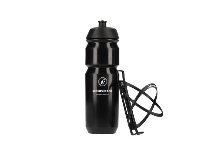 Limit Offer LIGHTWEIGHT Bottle Cage Edelhelfer Carbon incl. Bottle Reservetank | black