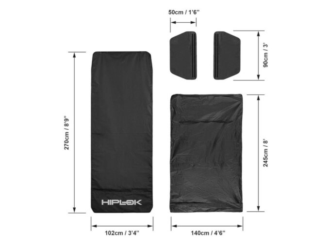 100% Guarantee HIPLOK Ride Shield black