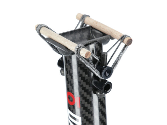 Sales DARIMO CARBON Seatpost T1 Loop | 3K bright / red | 31,6 mm